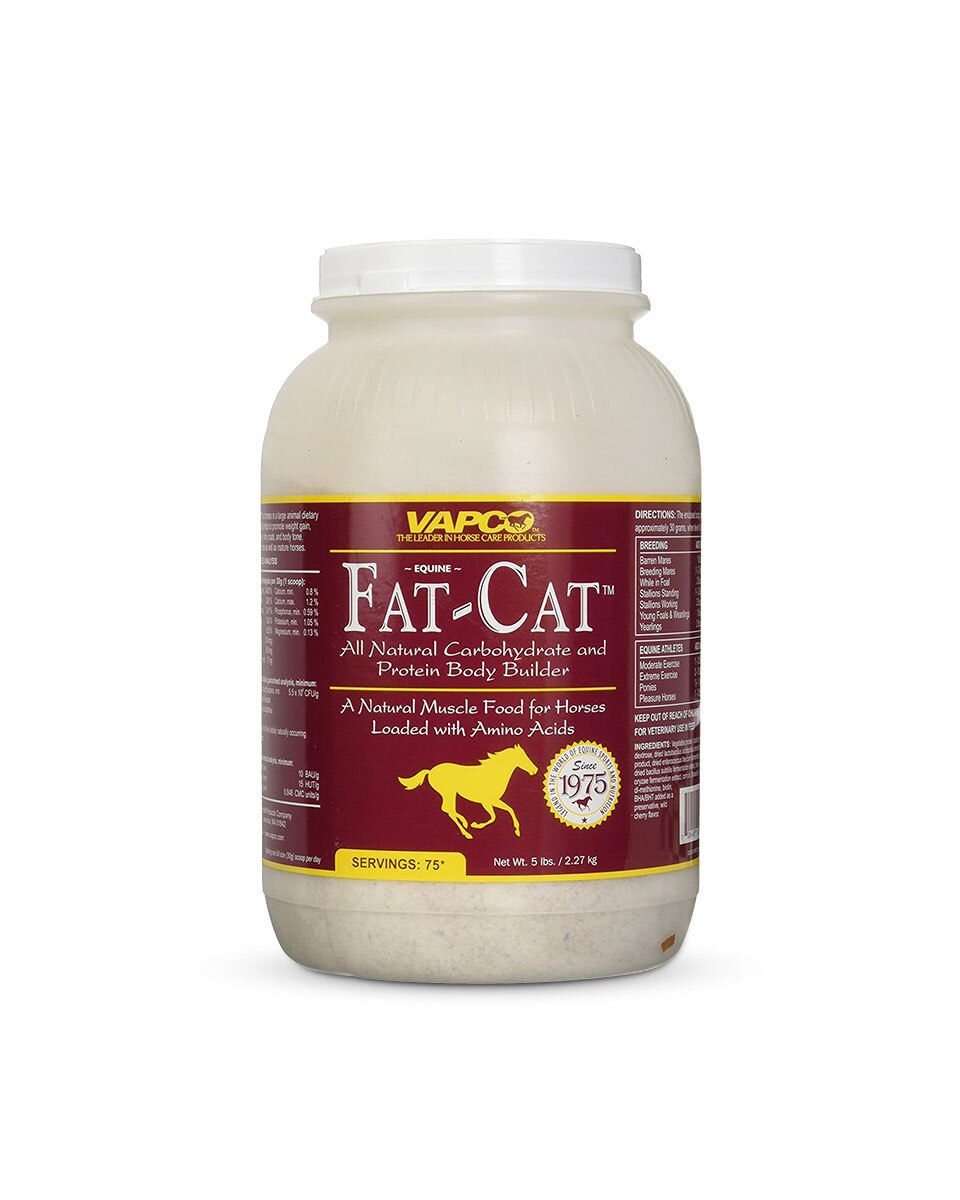 Fat-Cat weight supplement for horses