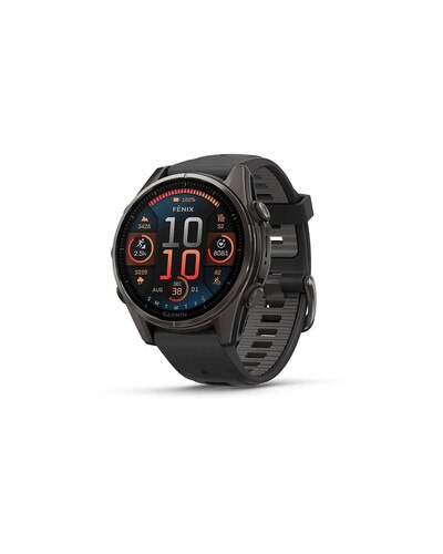 Garmin Fenix 8 smartwatch AMOLED Sapphire/Carbon Gray with Black/Pebble Gray Band