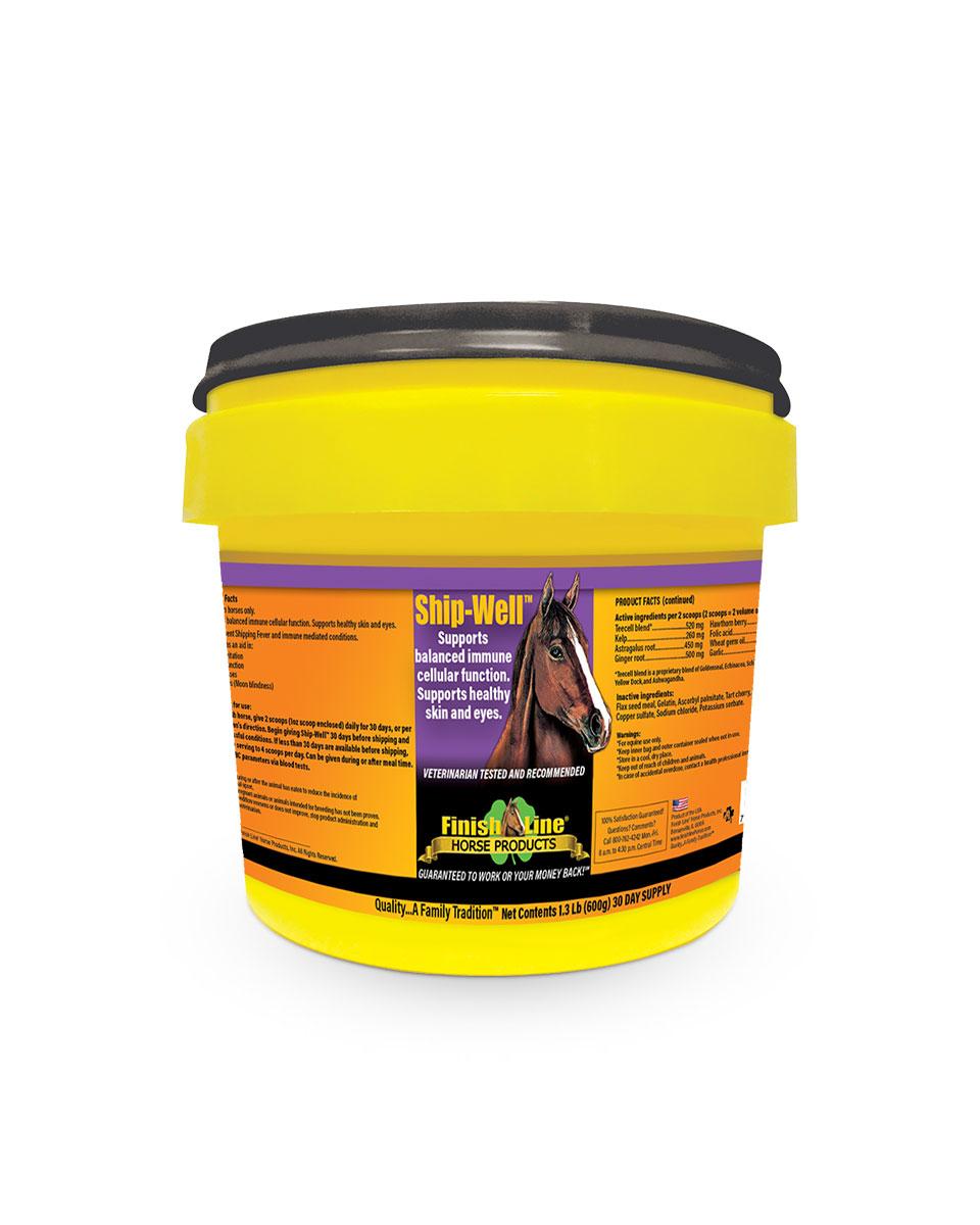 Ship-Well immune support supplement for horses by Finish Line