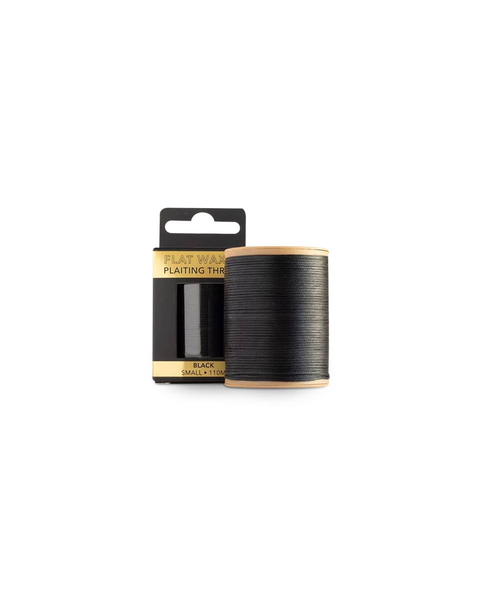 Hairy Pony Flat Waxed Plaiting Thread Black