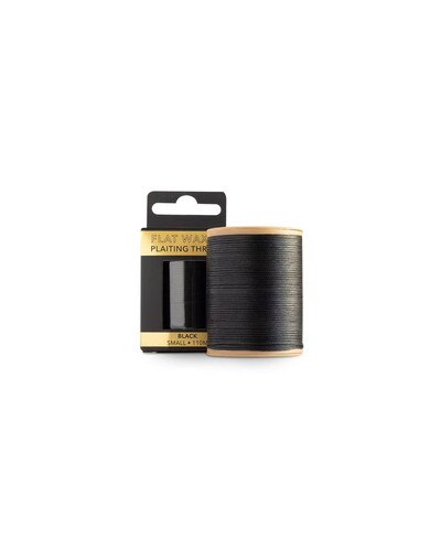 Hairy Pony Flat Waxed Plaiting Thread Black