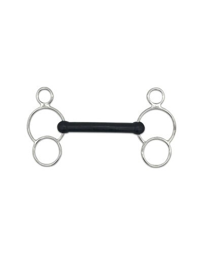Soft Flexi Mouth Two Ring Bit by Jake Adams Equestrian