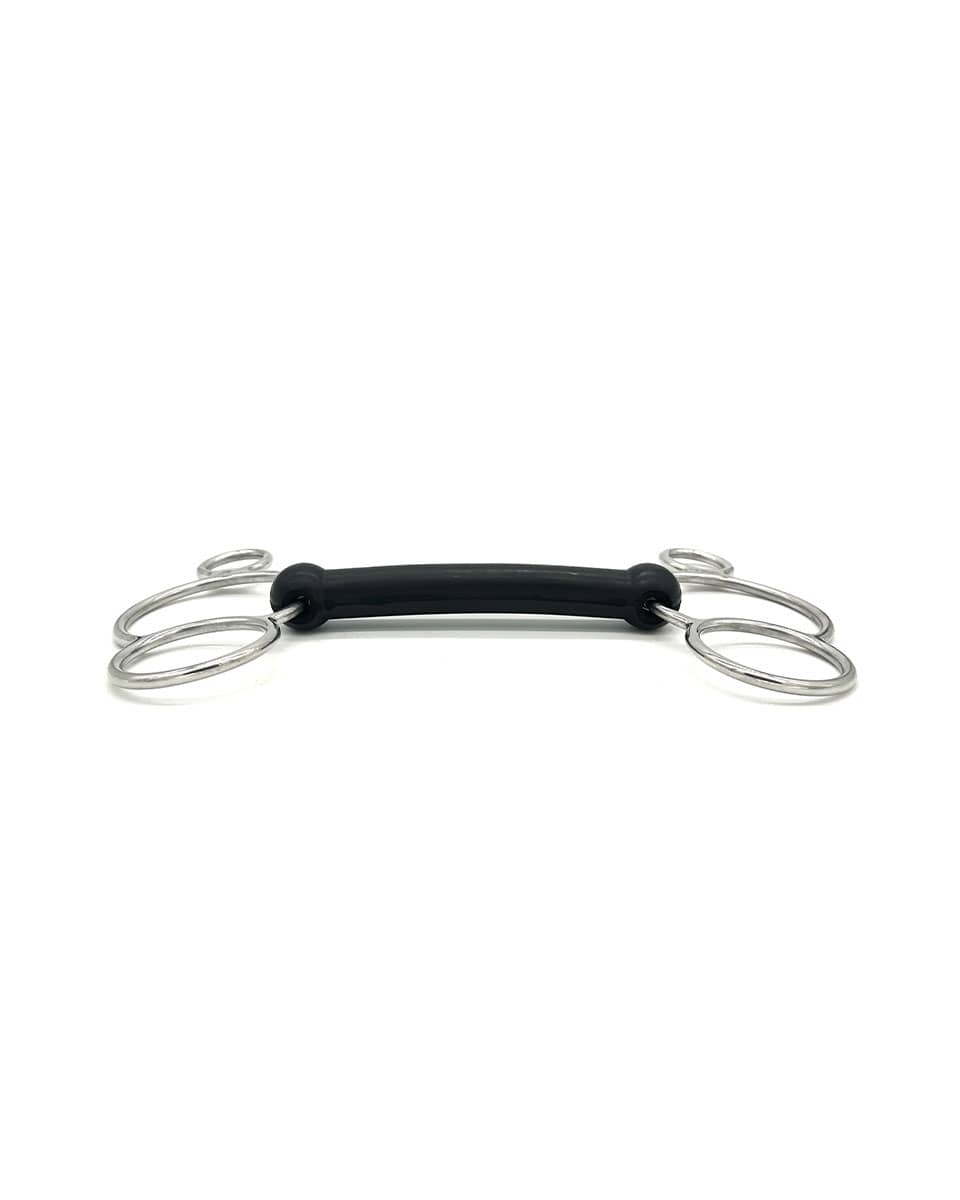 Jake Adams Equestrian Soft Flexi Mouth Two Ring Bit