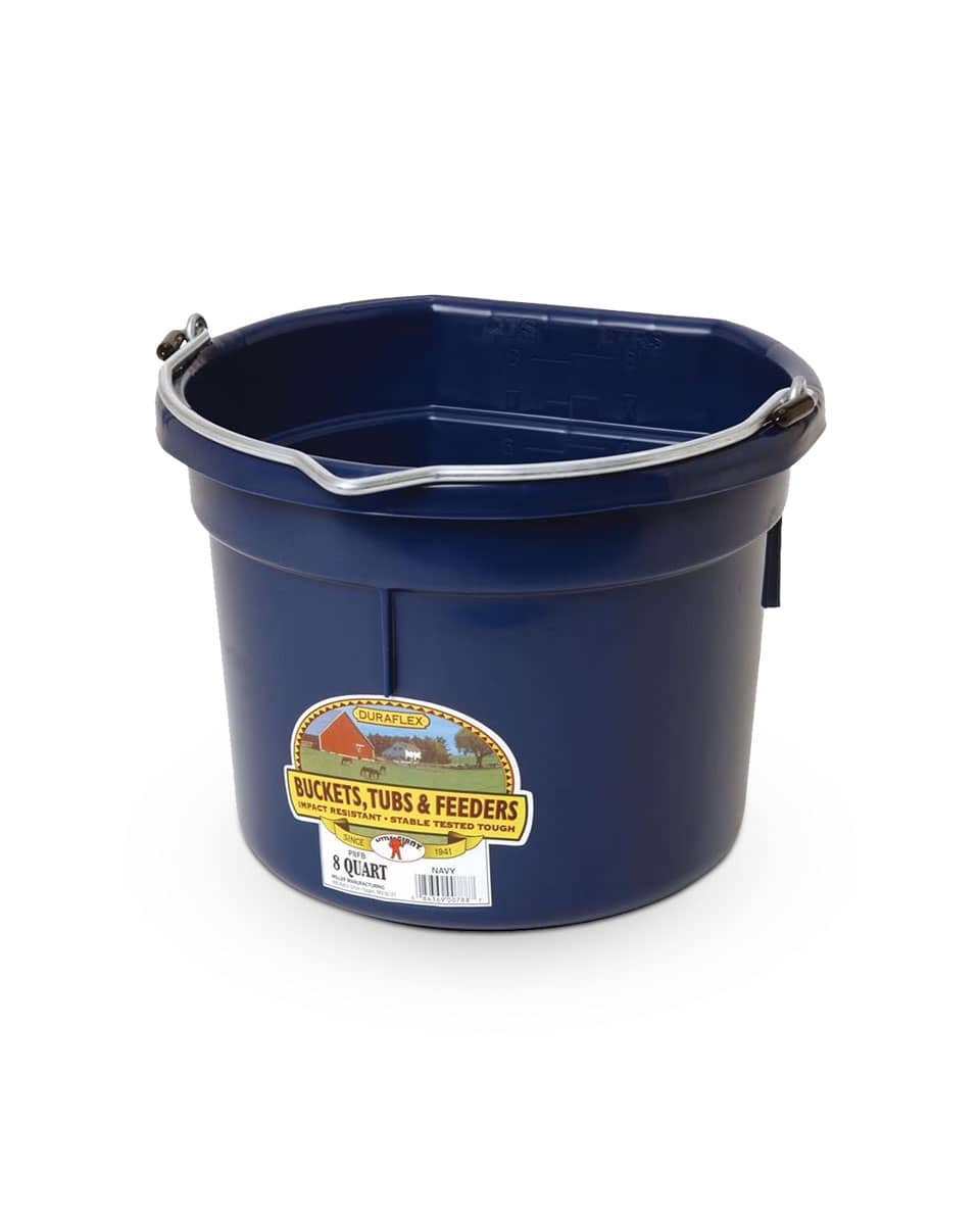 Flat Back Utility Bucket- 8qt navy