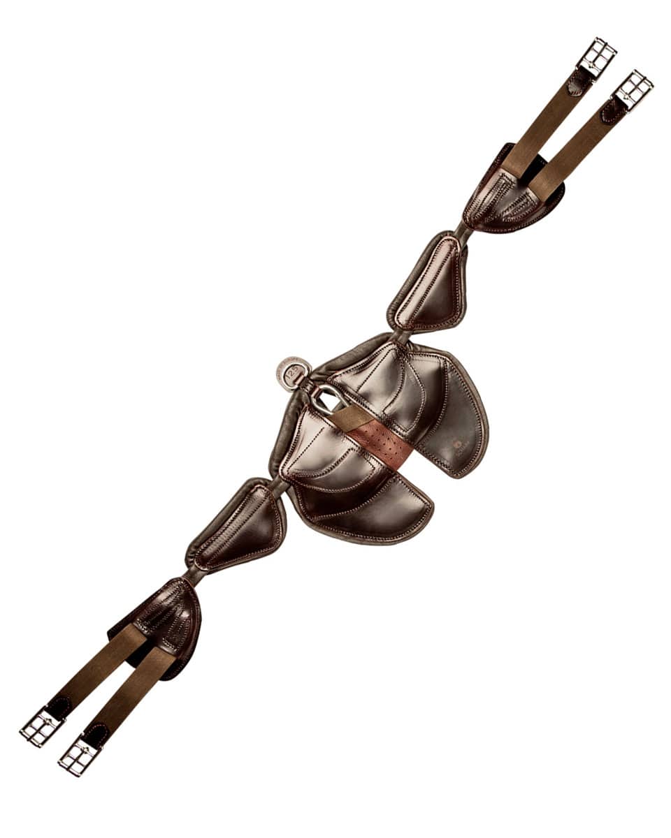 Scharf Freedom Chocolate Girth Jumping with Stud Guard