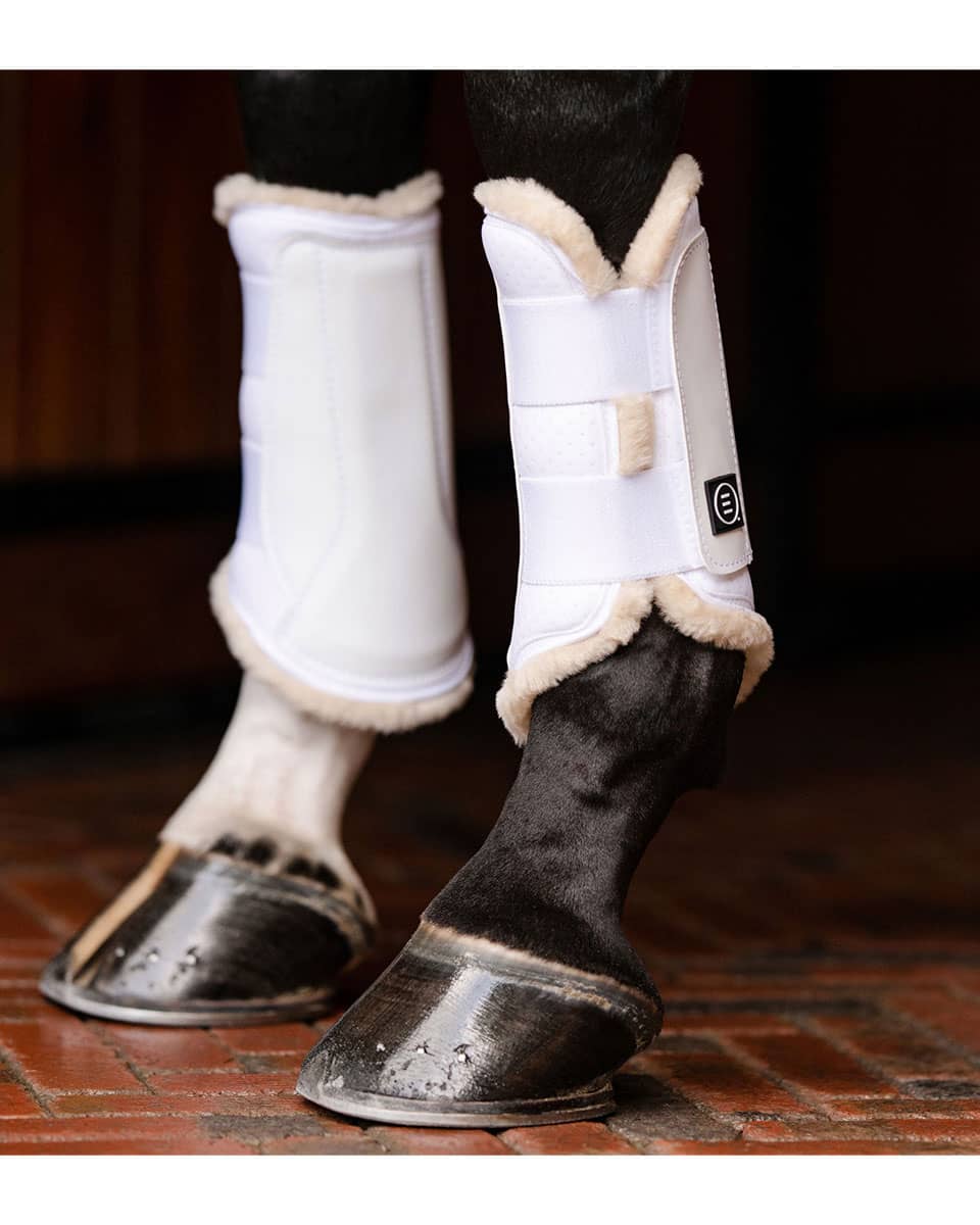 Essential Everyday Front Boots with Vegan Sheepswool - EquiFit | FarmVet