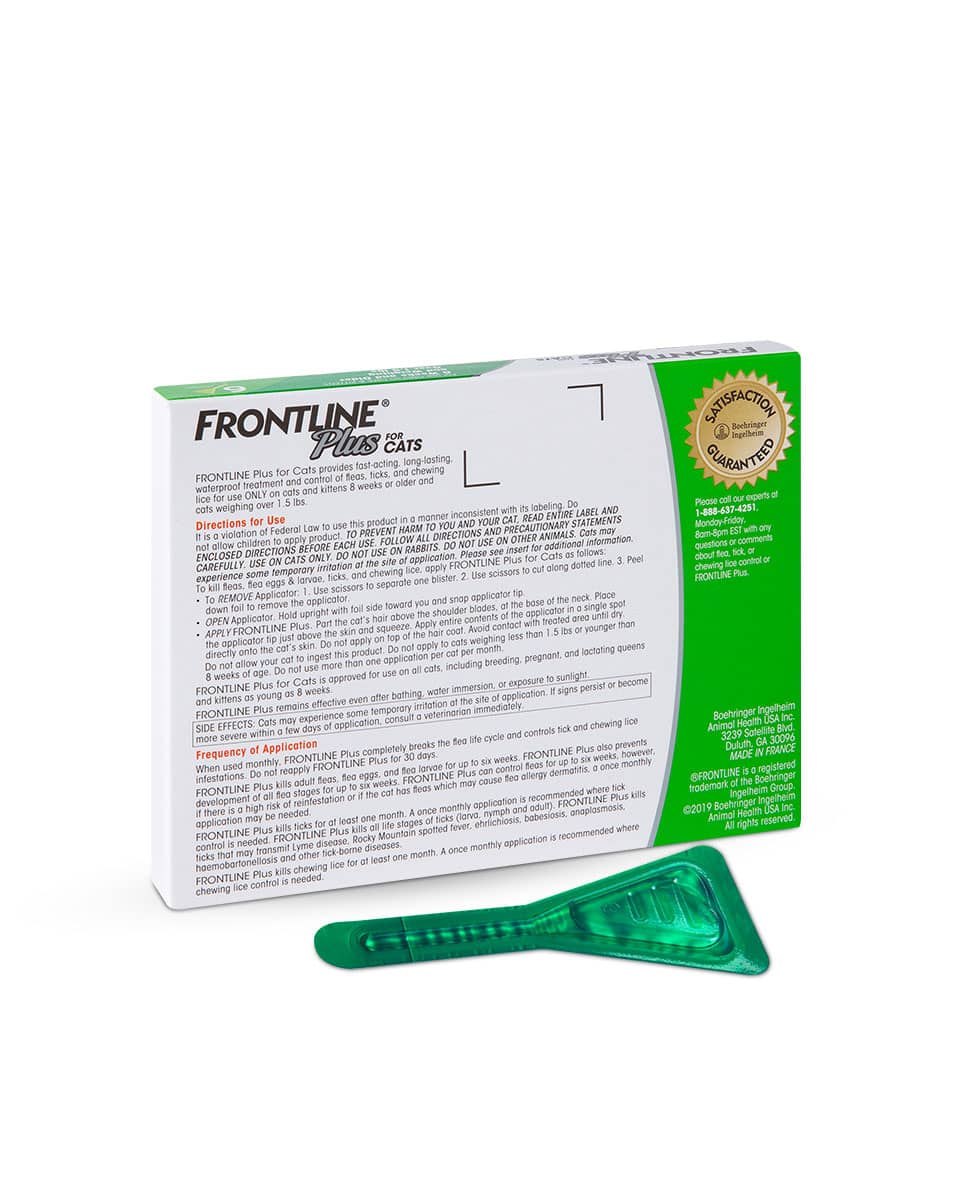 Frontline Plus Flea & Tick control for Cats