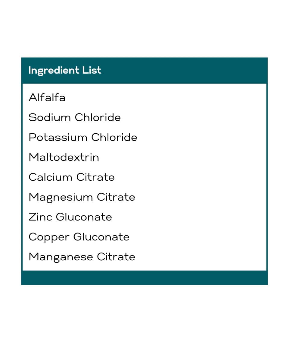 Gallagher's Water No Sugar Added ingredients label
