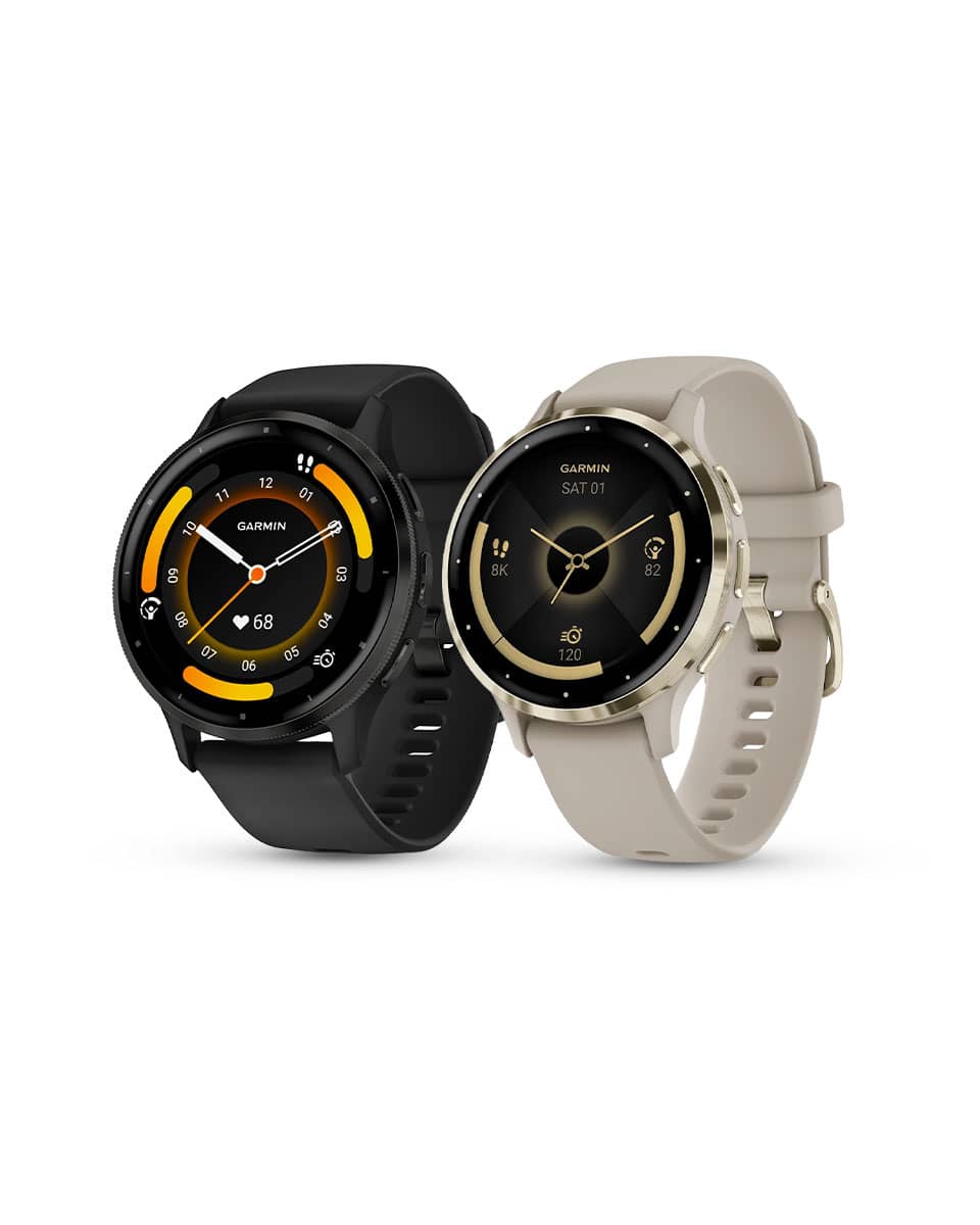 Garmin Venu 3 Watch- 41mm and 45 mm - Clock view