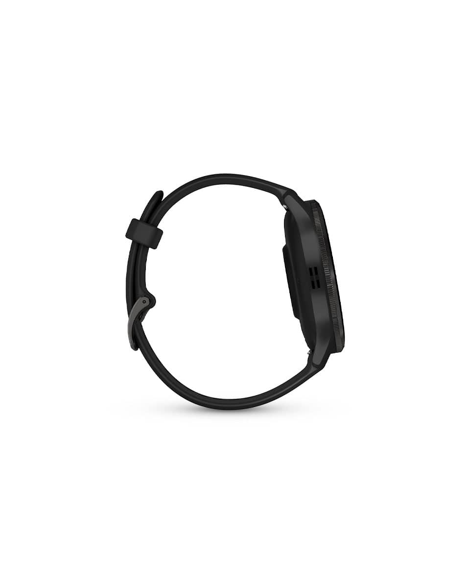 Garmin Venu 3 Watch- 45mm- Slate with Black Band Side View