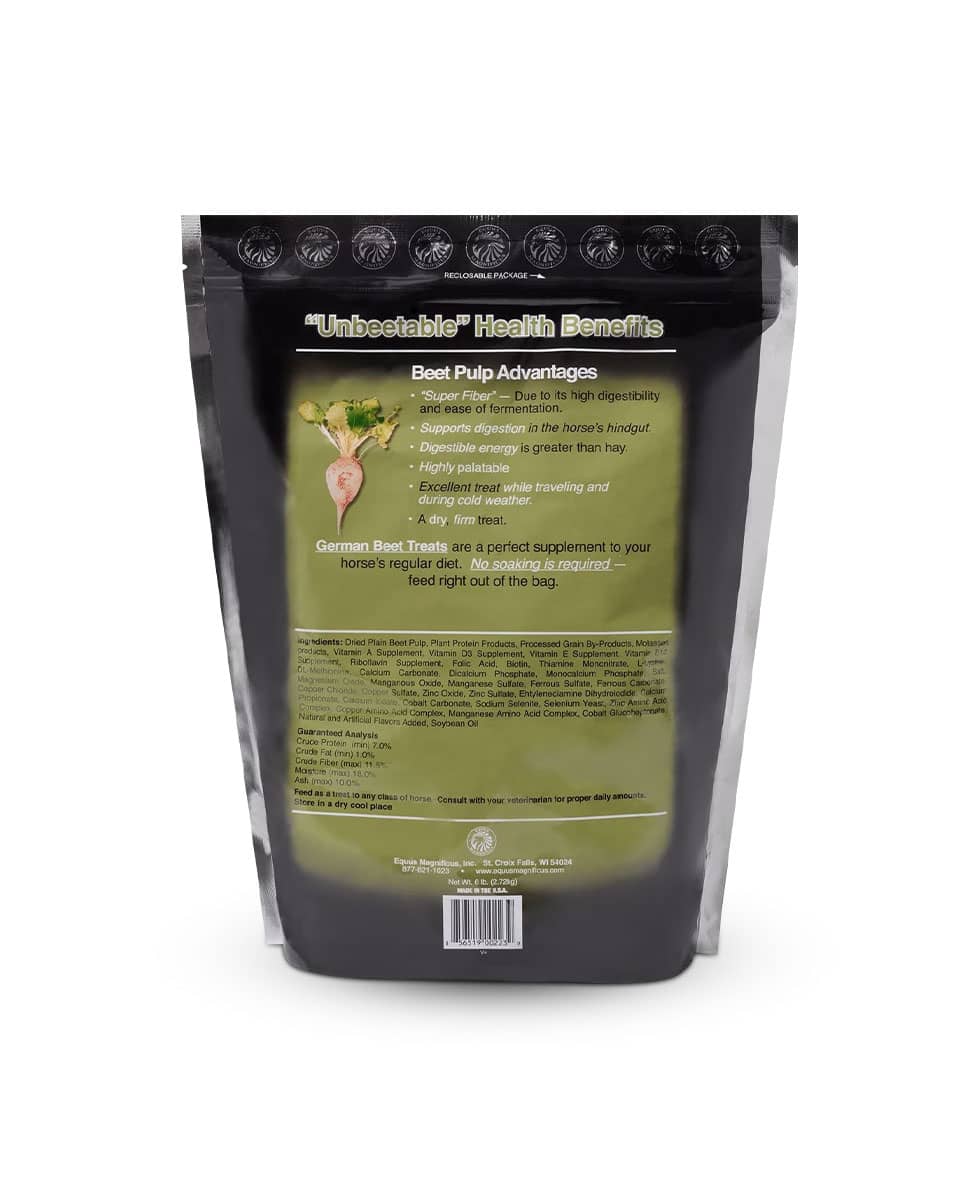 The German Beet Treats Horse Treats label