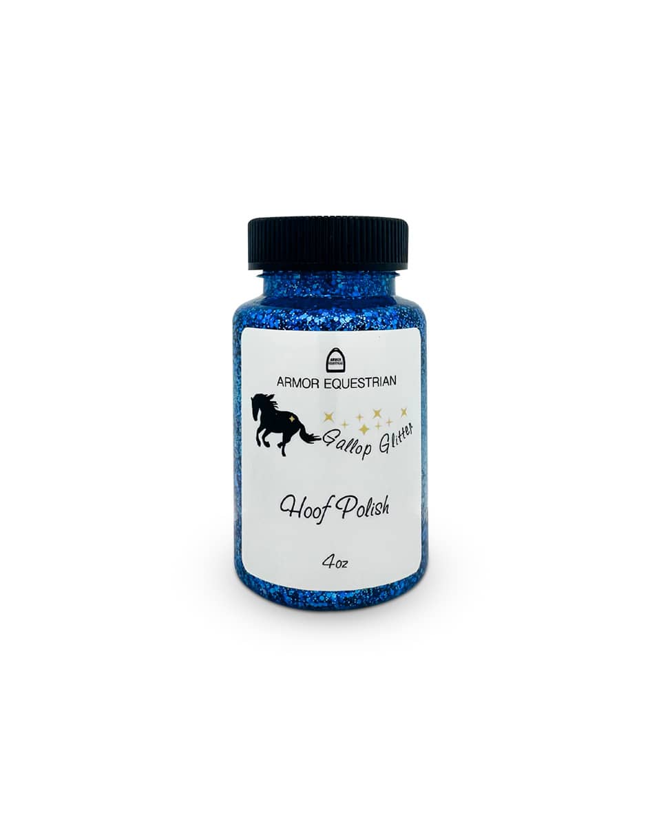 Armor Equestrian Gallop Glitter Hoof Polish - Blue