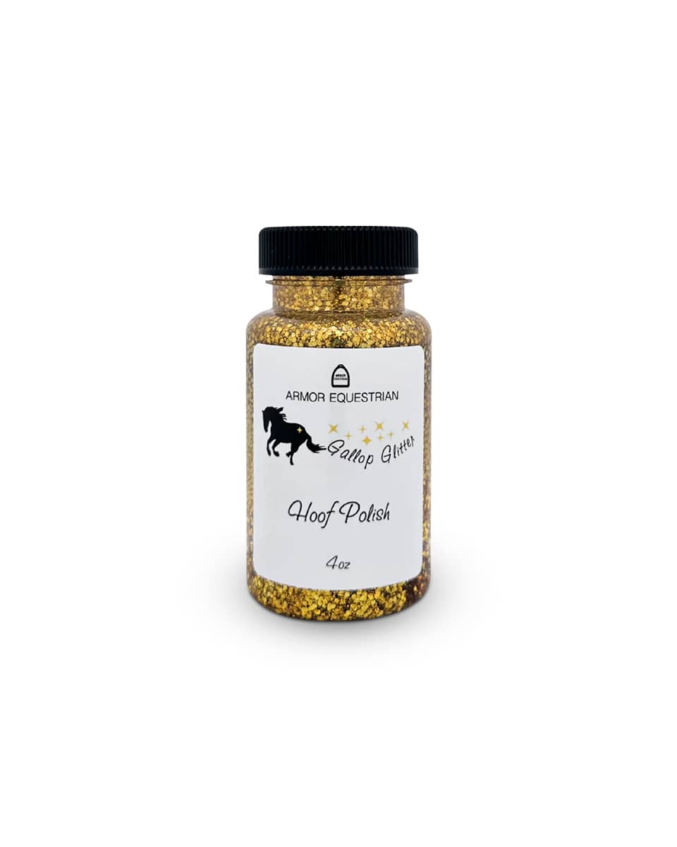 Armor Equestrian Gallop Glitter Hoof Polish - Gold