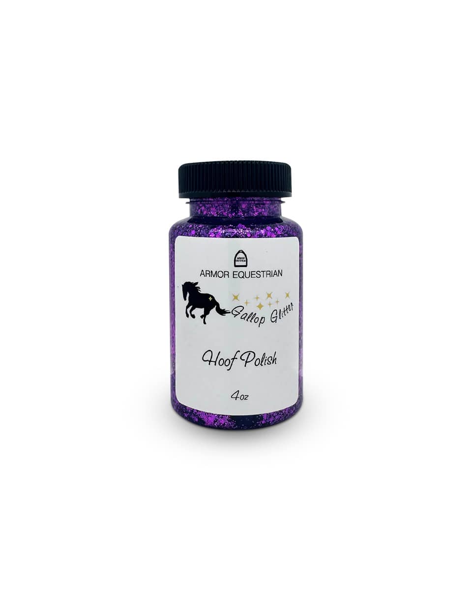 Armor Equestrian Gallop Glitter Hoof Polish - Purple