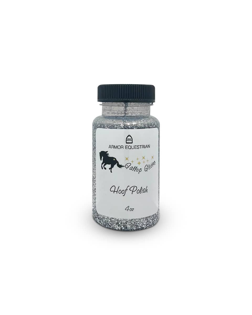 Armor Equestrian Gallop Glitter Hoof Polish - Silver