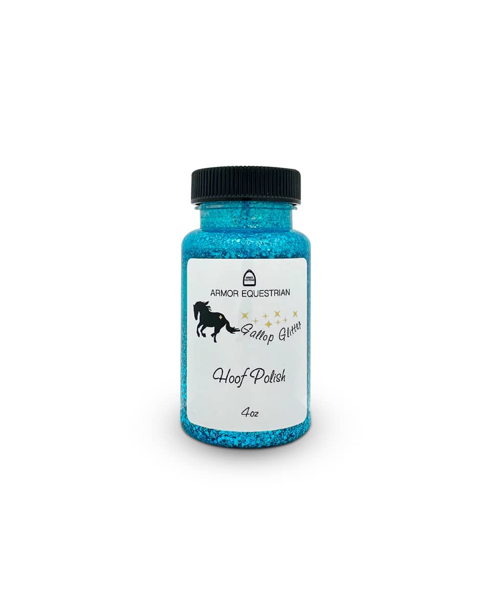 Armor Equestrian Gallop Glitter Hoof Polish - Teal