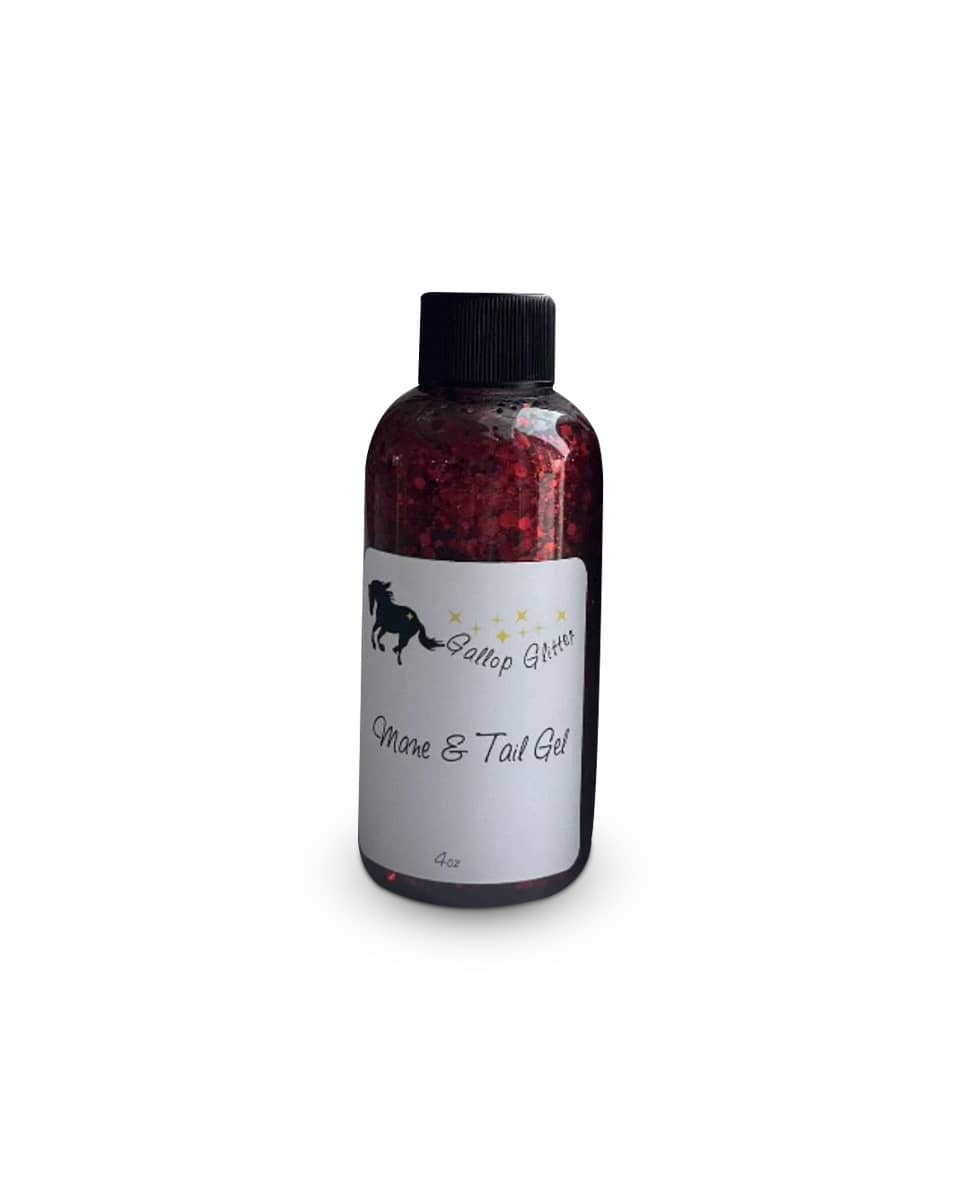 Armor Equestrian Gallop Glitter Mane and Tail Gel - Red
