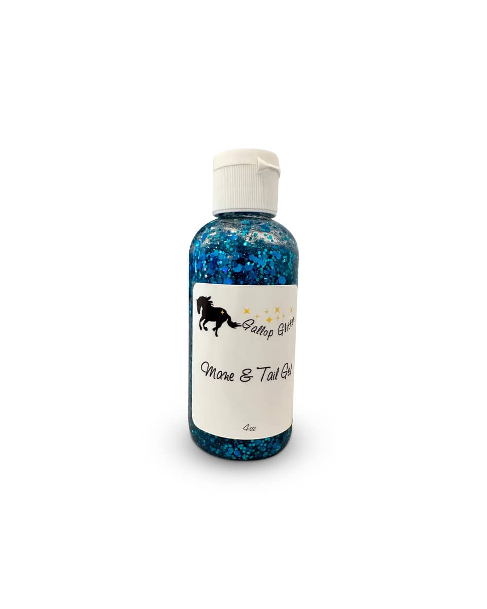 Armor Equestrian Gallop Glitter Mane and Tail Gel - Teal