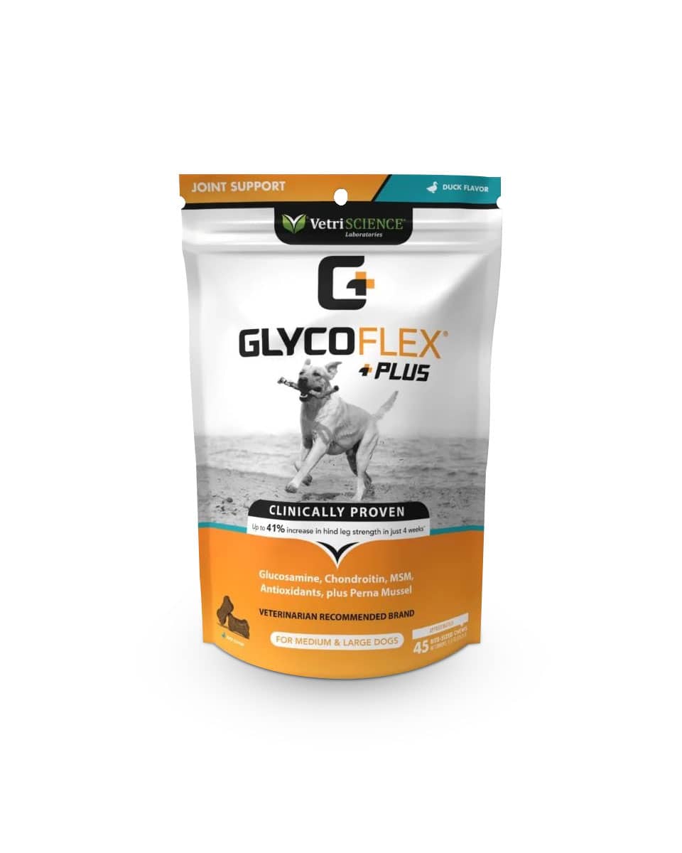 VetriScience Glycoflex Plus for Dogs - duck flavor joint supplement