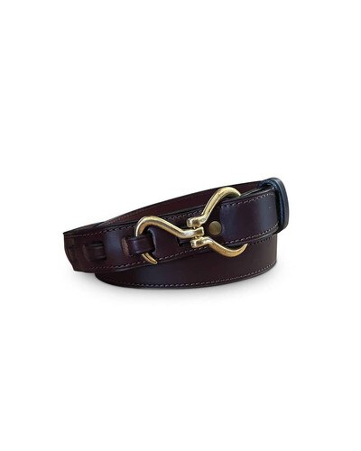 Horse Cents Dark Brown Leather Hoof Pick 1 1/4in Belt