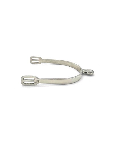 Jake Adams Equestrian Horizontal Smooth Rowel Spurs - Short