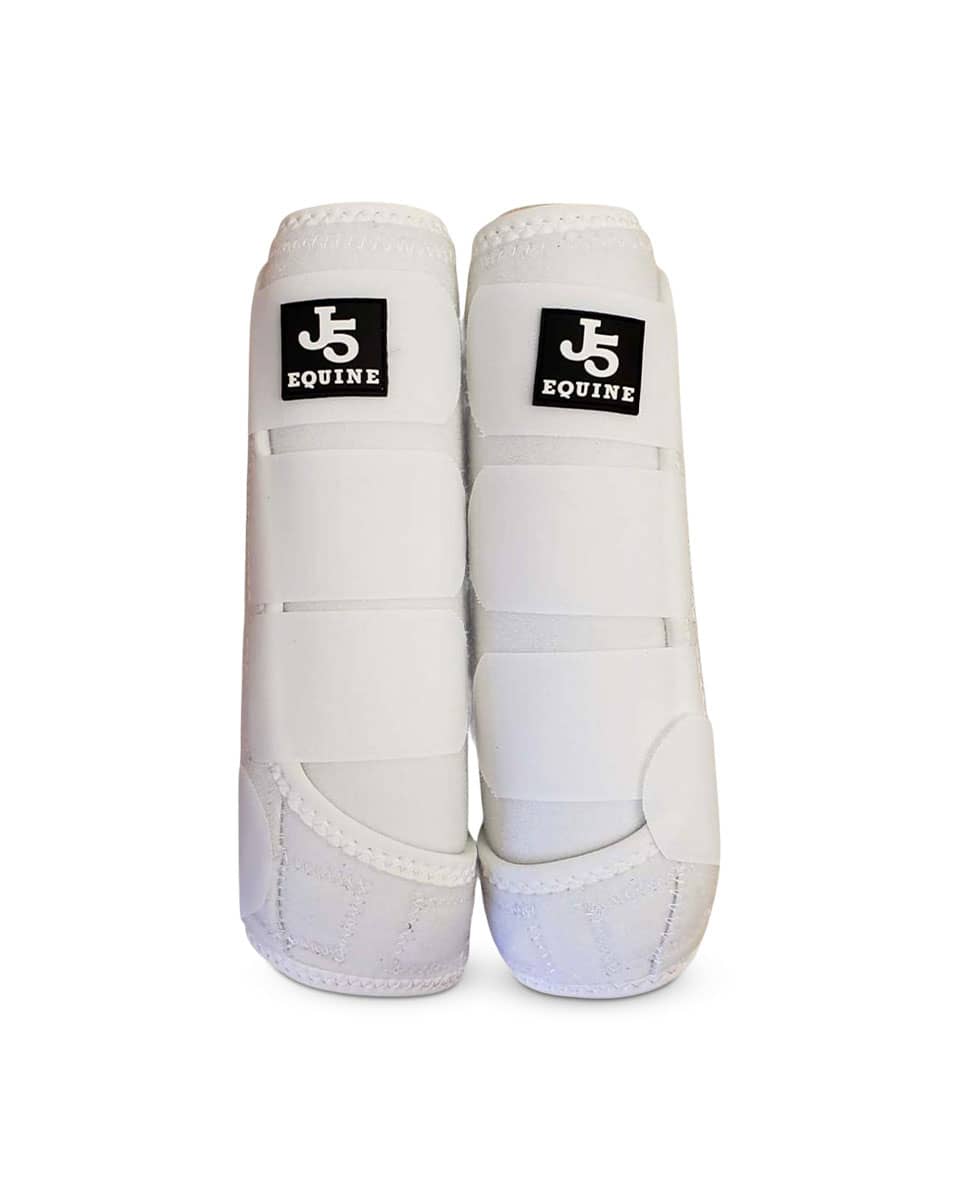 White clearance splint boots
