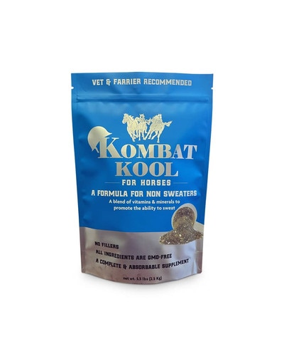 Kombat Kool anhidrosis supplement for non-sweating horses