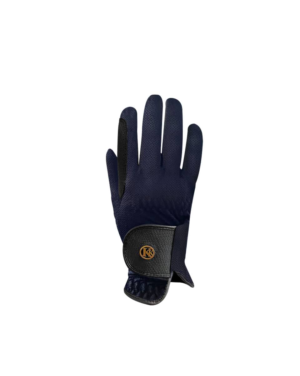 Kunkle Equestrian Mesh Gloves Blue