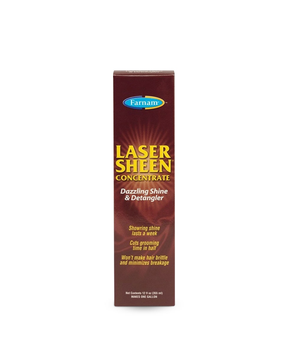 Laser Sheen concentrated mane, tail, and coat polish for horses by Farnam