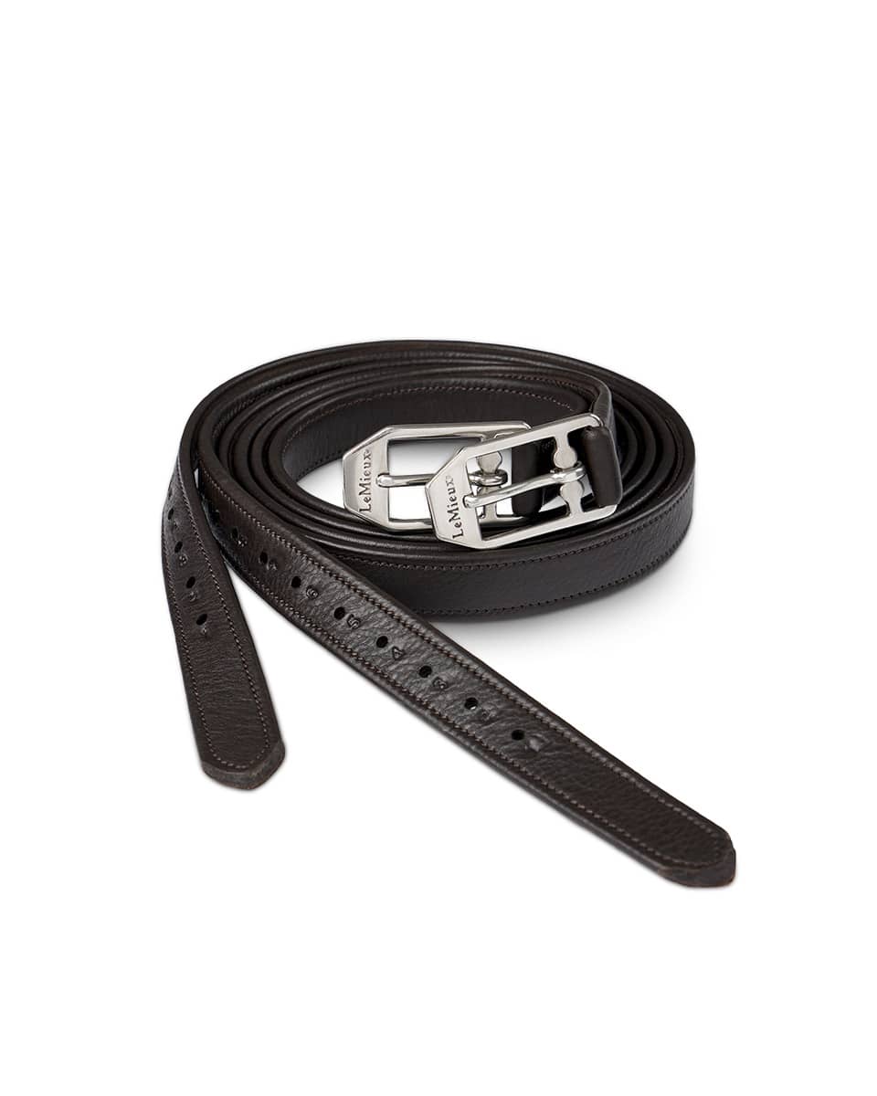 Arika Brown Stirrup Leathers by LeMieux