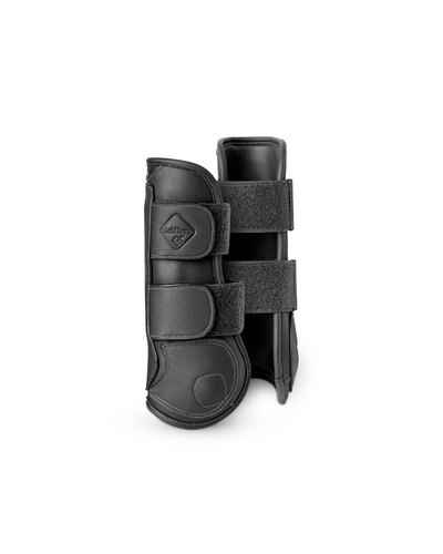 Black Leather Capella Tendon Boots by LeMieux