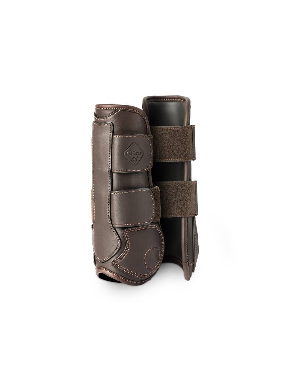 Brown Leather Capella Tendon Boots by LeMieux