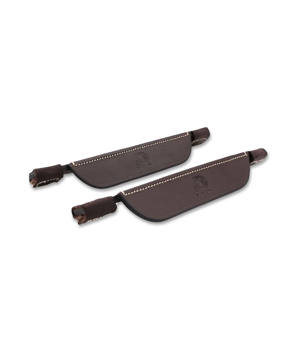 Jake Adams Equestrian Leather Blinkers with Velcro