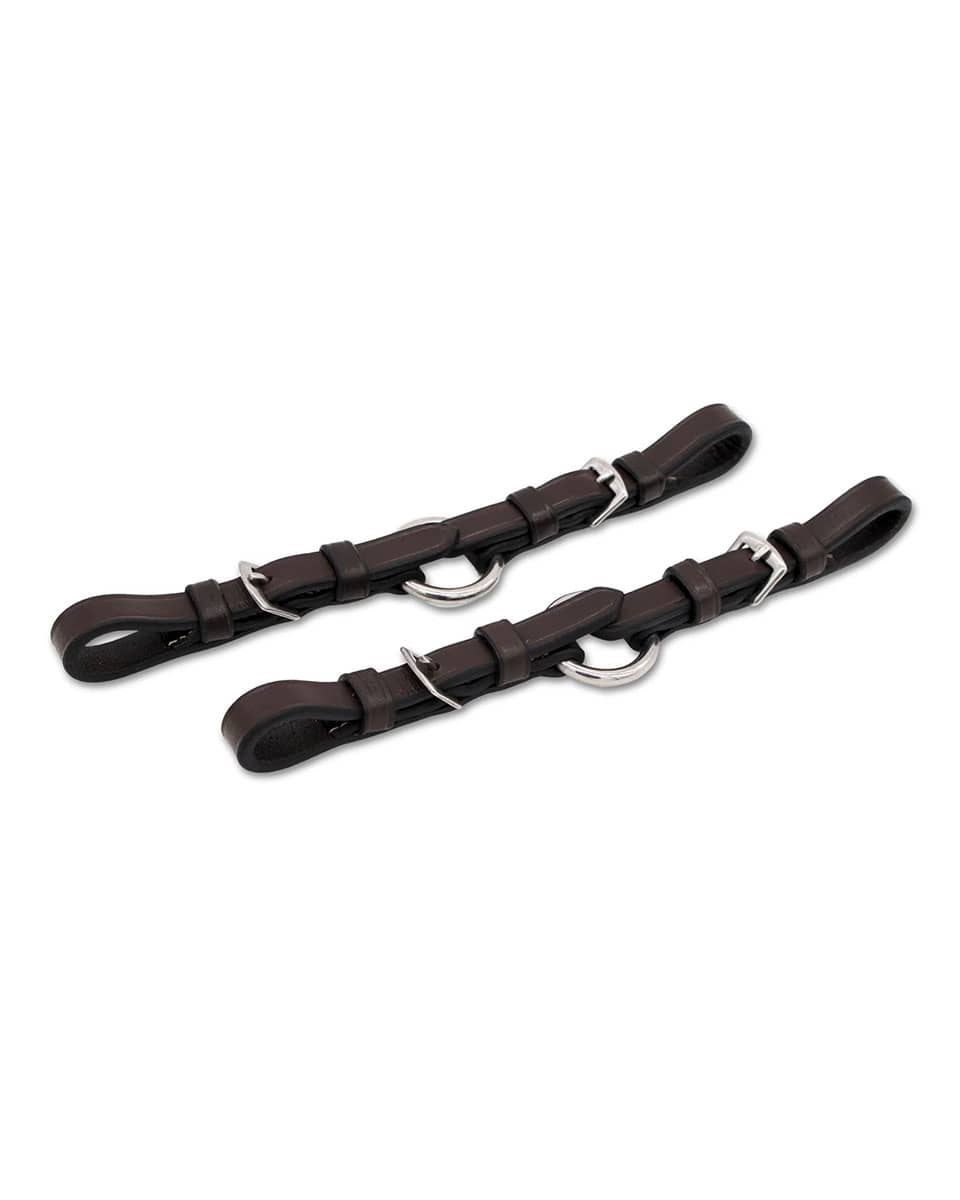 Jake Adams Equestrian Leather Ring Bit Converters for single rein use
