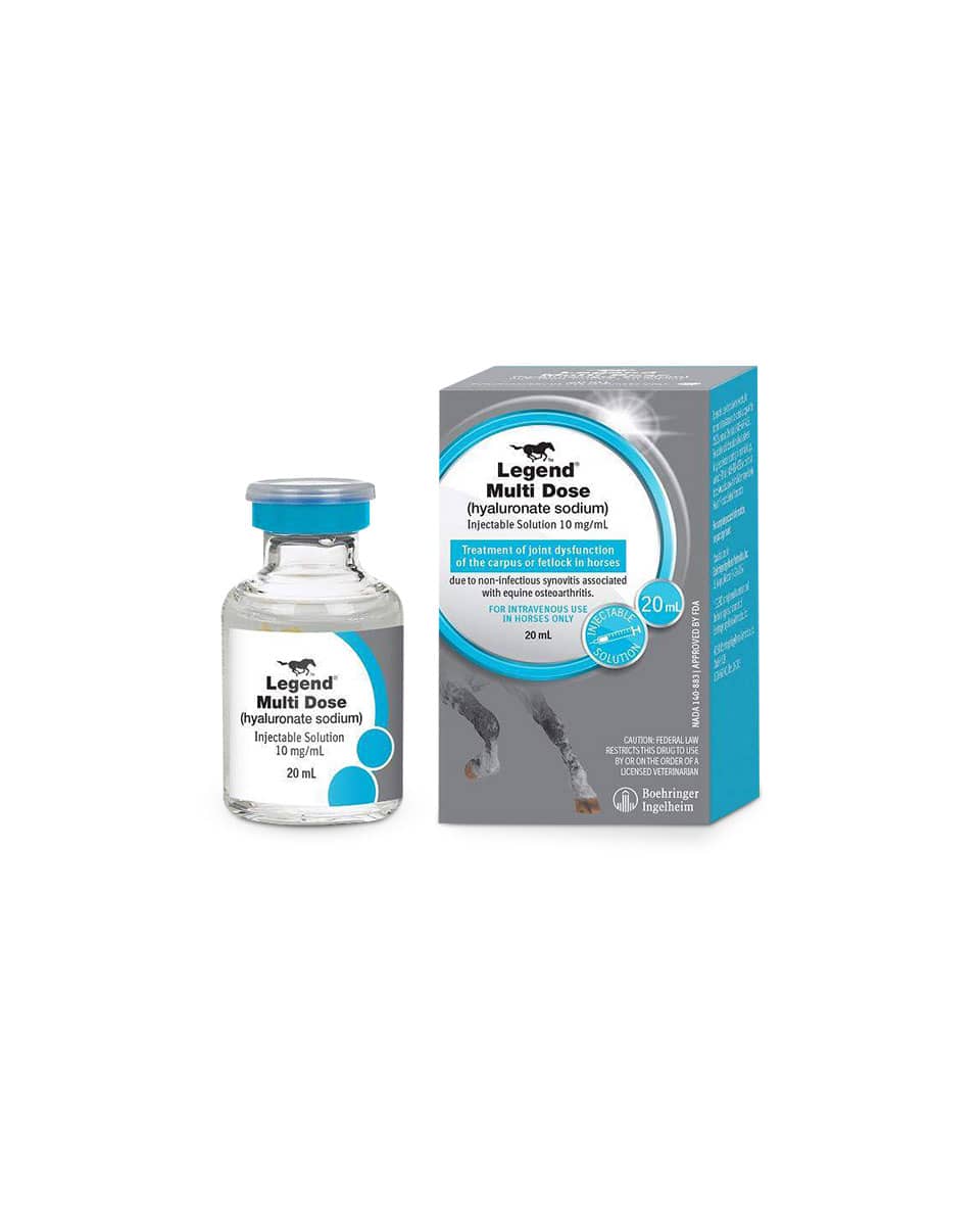 Legend (hyaluronate sodium) from Boehringer Ingelheim - sterile injectable solution for horses