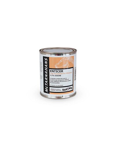 McTarnahans Enticer topical counterirritant for sore legs in horses