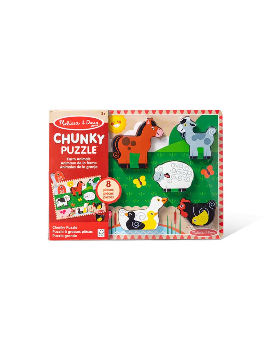 Melissa & Doug Farm Animals Chunky Kids Puzzle