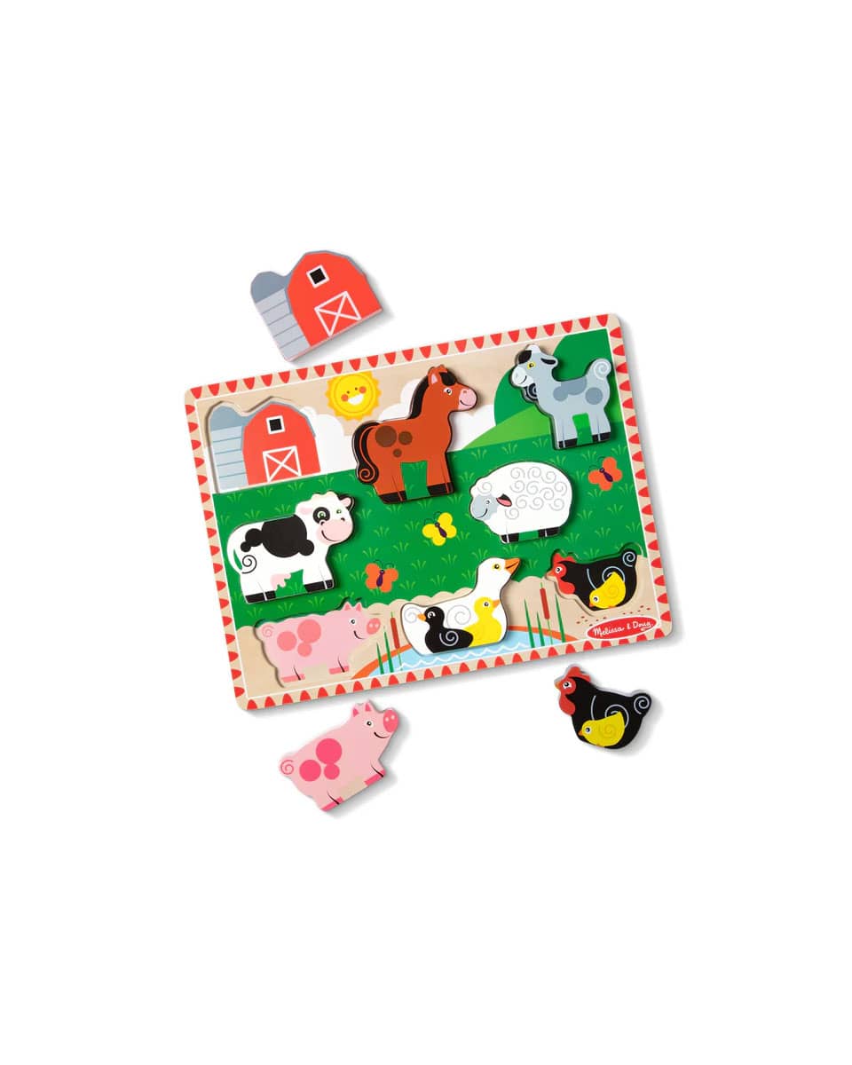 Melissa & Doug Farm Animals Chunky Puzzle