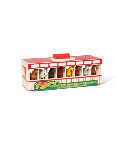 Melissa & Doug Take-Along Show-Horse Stable Play Set for kids