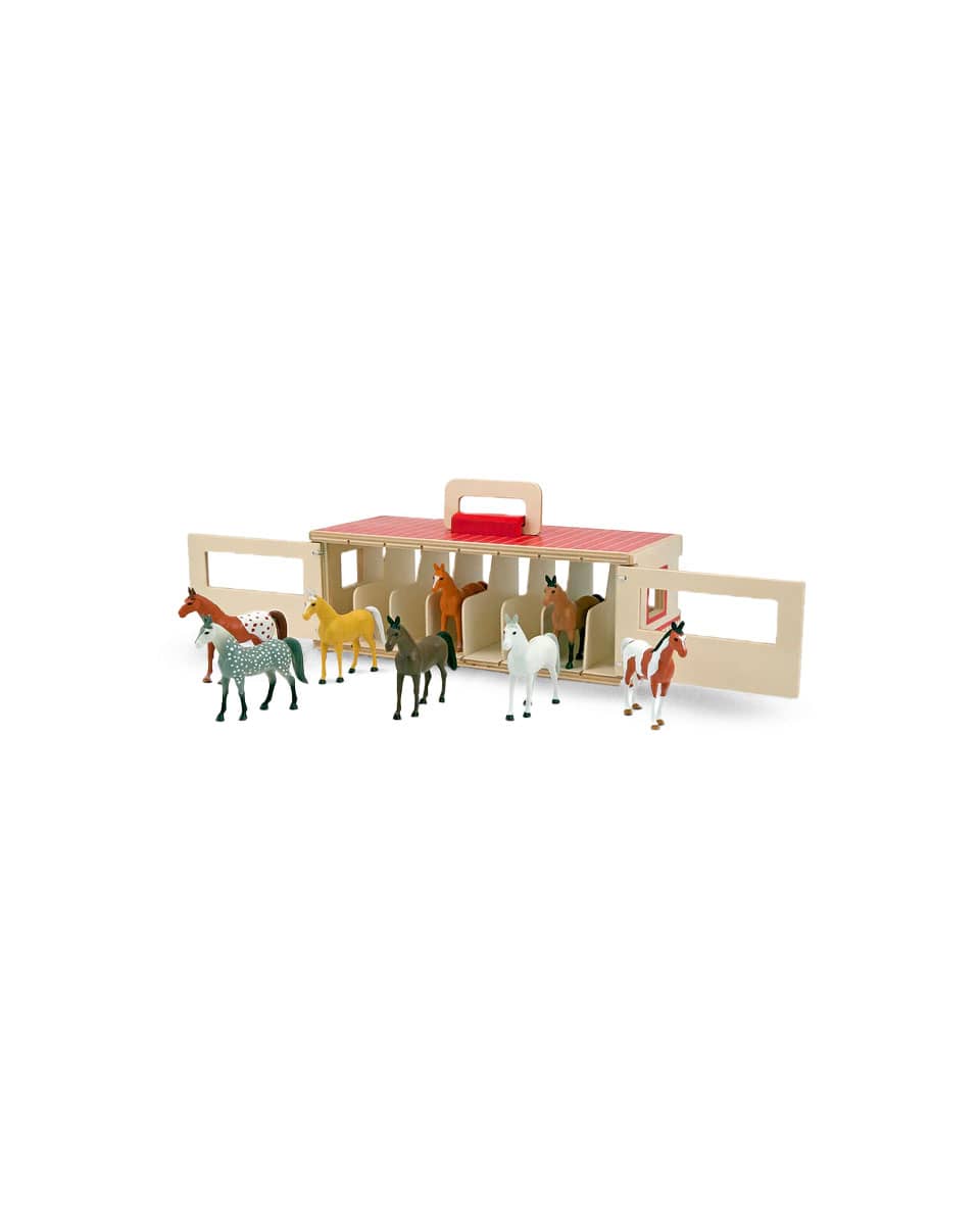 Take-Along Show-Horse Stable Play Set from Melissa & Doug