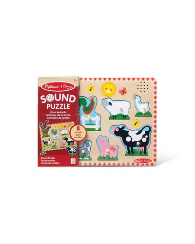 Melissa & Doug Farm Animals Sounds Kids Puzzle
