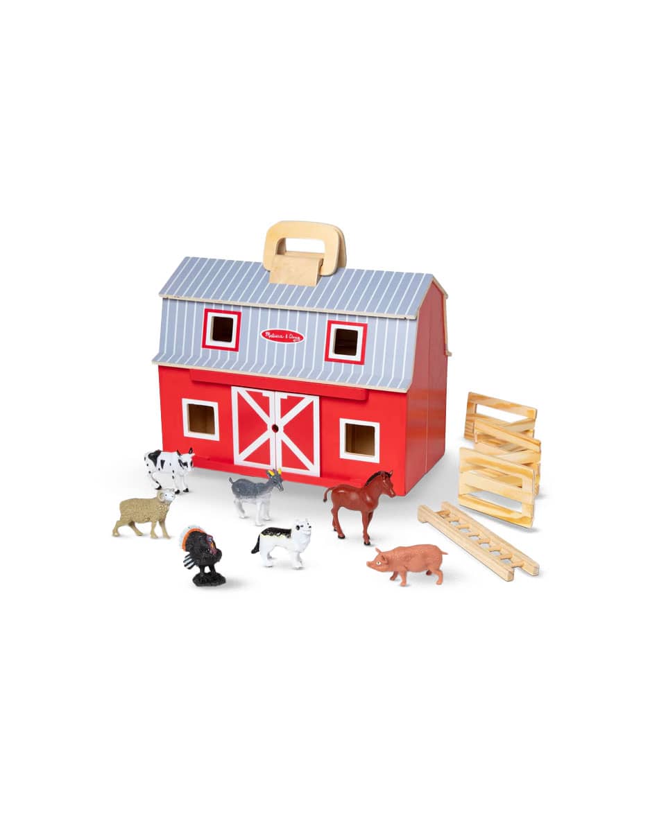 Melissa & Doug Fold & Go Wooden Barn