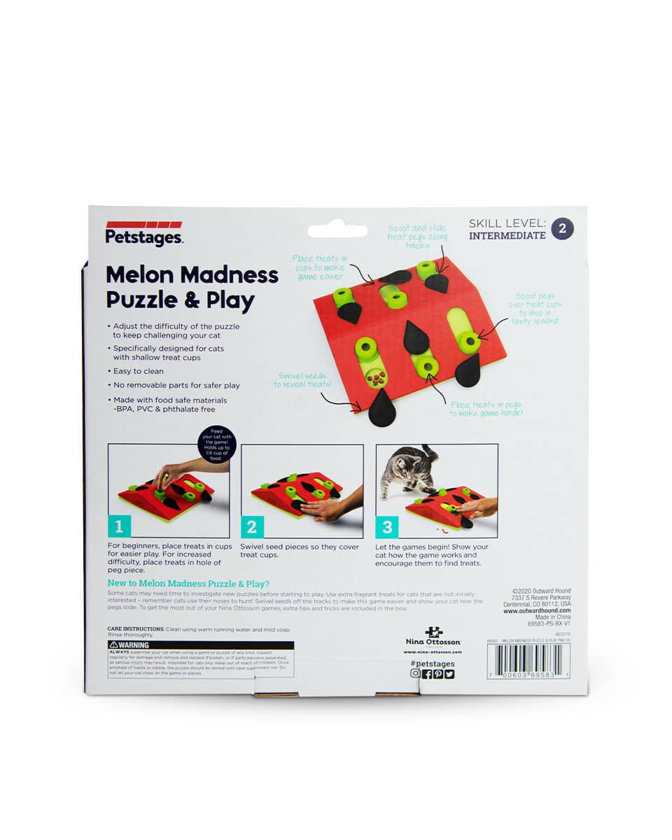 Petstages Rainy Day Puzzle & Play Cat Treat Puzzle