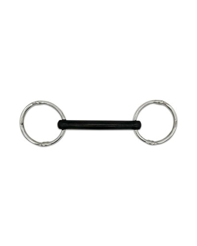Hard Rubber Mullen Loose Ring Gag Bit by Jake Adams Equestrian
