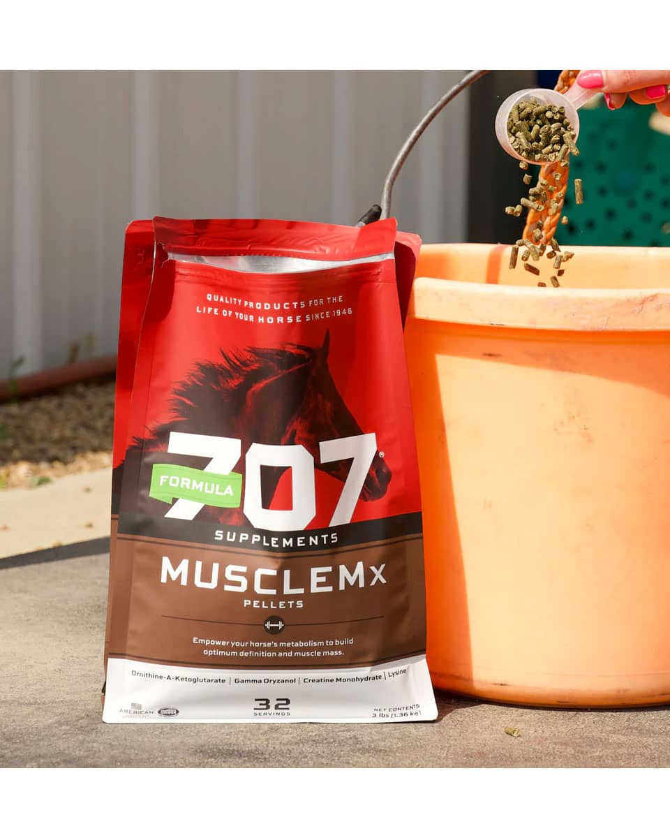 Formula 707 MuscleMx pelleted muscle supplement for horses