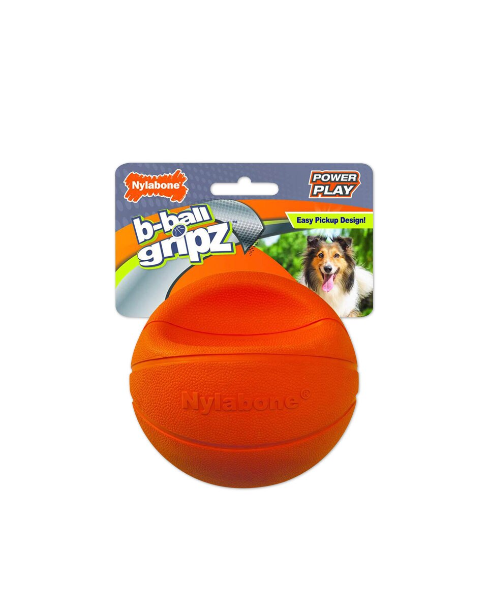 Nylabone Power Play Gripz Basketball dog toy