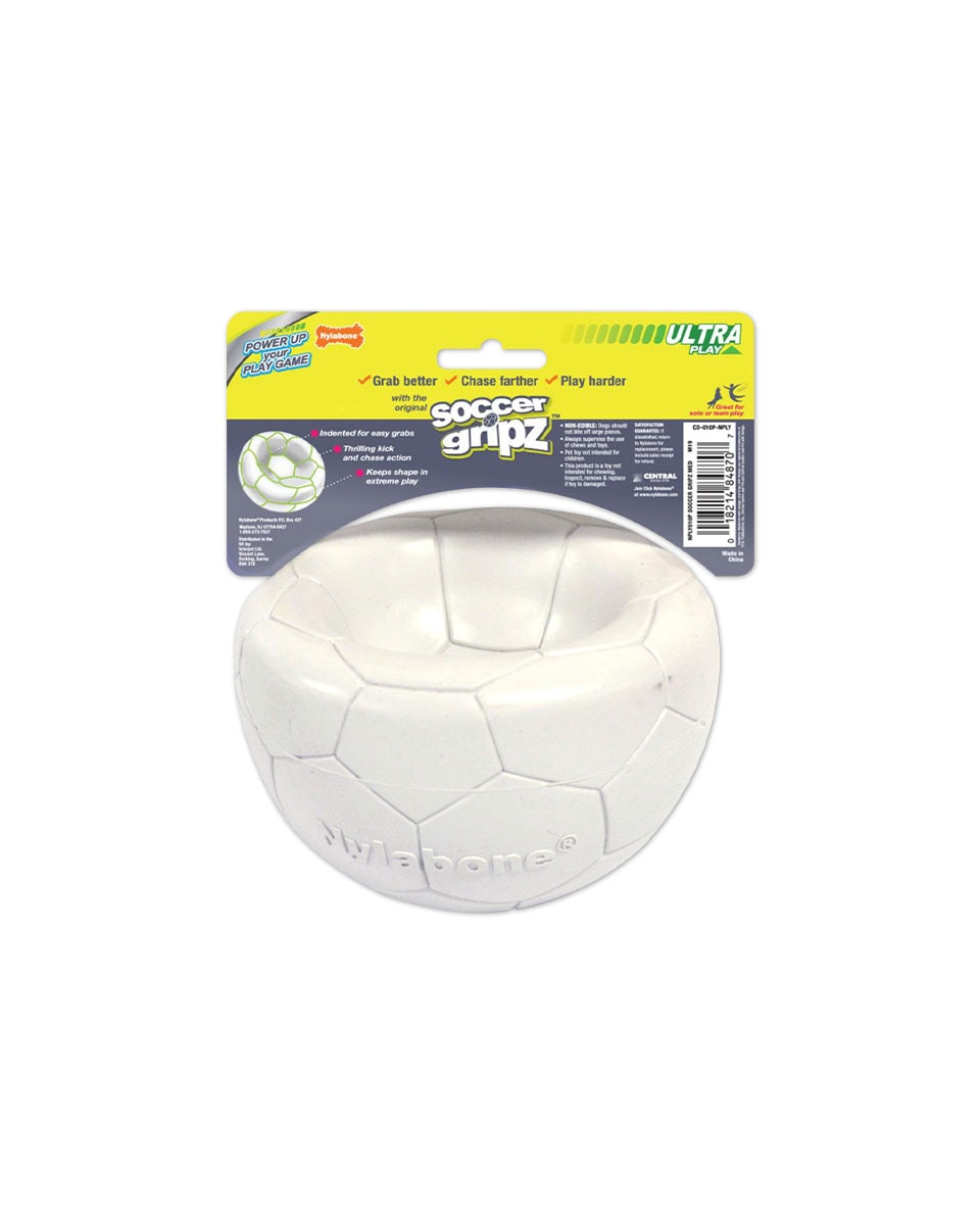 Nylabone Power Play Gripz Soccer ball dog toy