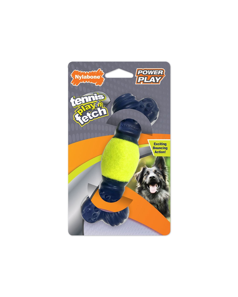 Nylabone Power Play Tennis Play N Fetch dog toy