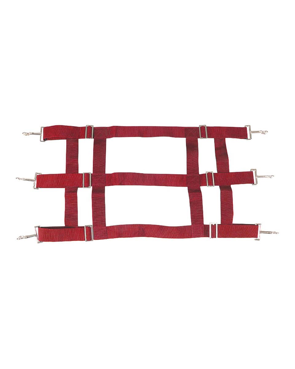 Jacks Nylon Adjustable Stall Guard Red