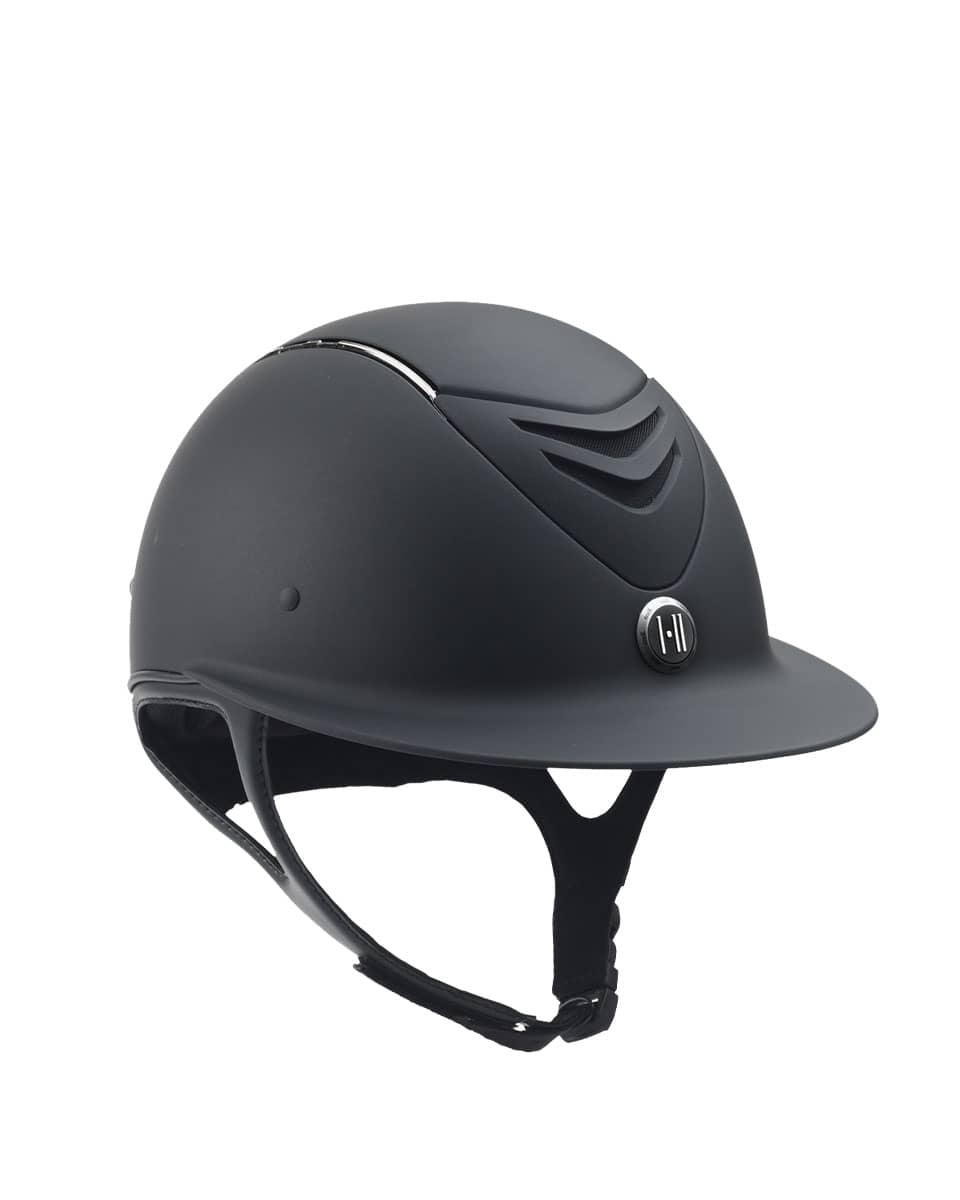 One K Avance Wide Brim Chrome Stripe Helmet